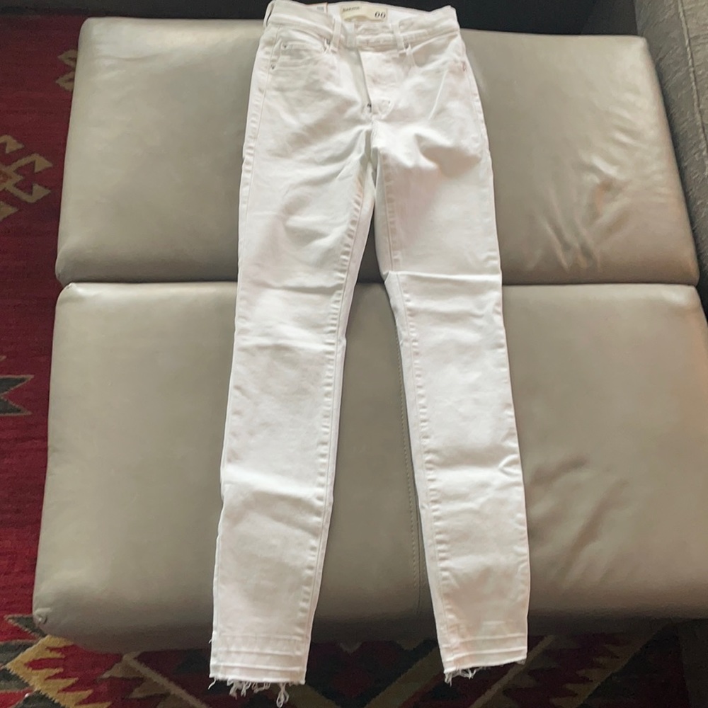 White Garage high rise jeggings